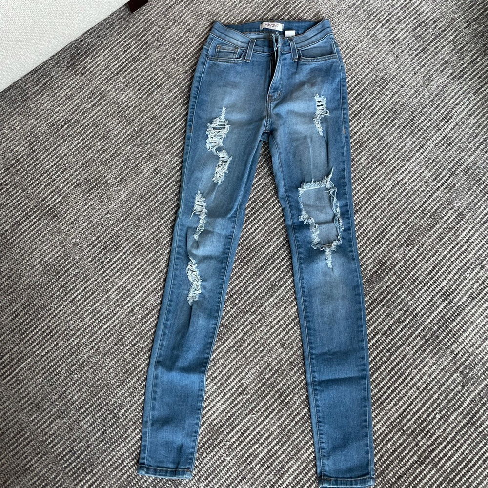 Light ripped jeans